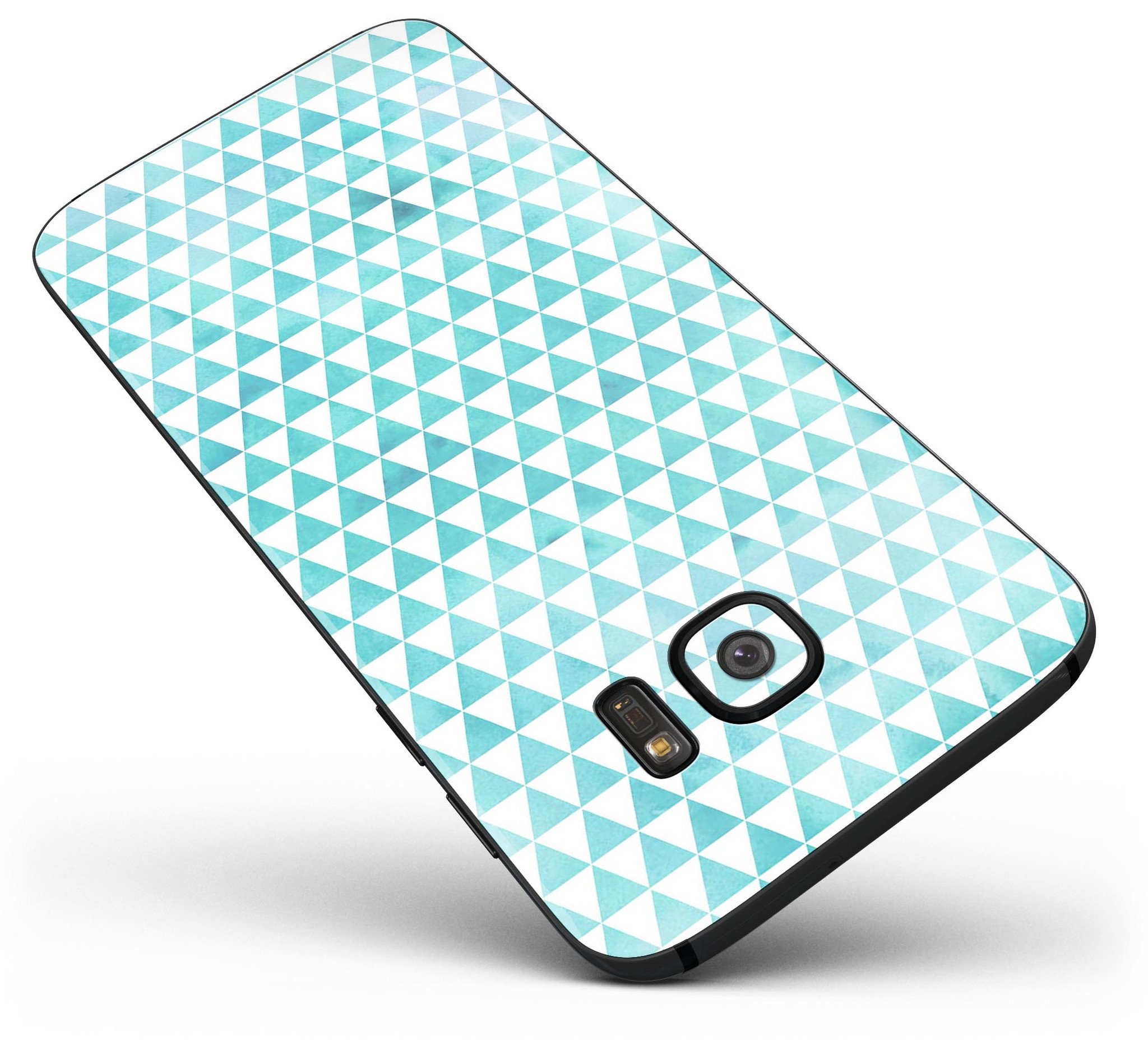 Full Body Skin-Kit for Samsung Galaxy S7/S7 Edge in Blue, Pink, and Tan colors, showcasing stylish design and premium vinyl material.